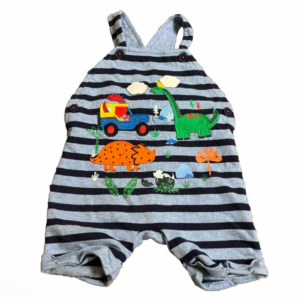 Baby boy 18-24 months applique bluezoo shortalls